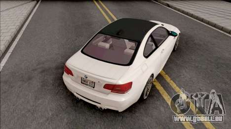 BMW M3 E92 2008 pour GTA San Andreas