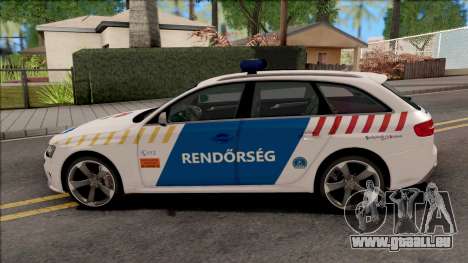 Audi RS4 Avant Magyar Rendorseg Updated Version für GTA San Andreas