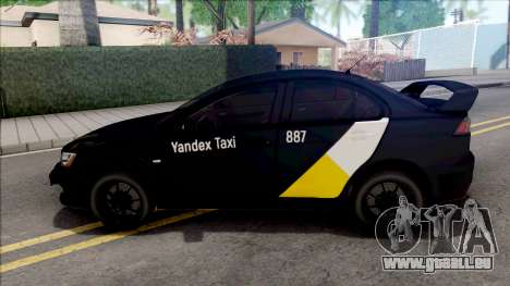 Mitsubishi Lancer Evolution 10 Yandex Taxi v3 für GTA San Andreas