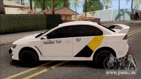 Mitsubishi Lancer Evolution 10 Yandex Taxi v2 pour GTA San Andreas