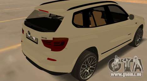 BMW X3 F25 2012 v1.0 Bulkin edition pour GTA San Andreas