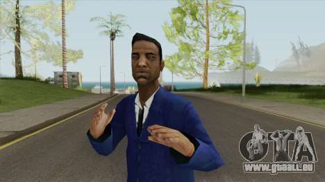Black Male Young (Blue Suit With Tie) für GTA San Andreas