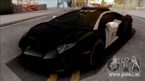 Lamborghini Aventador LAPD pour GTA San Andreas
