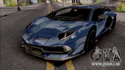 Lamborghini Aventador SVJ 2019 Blue für GTA San Andreas