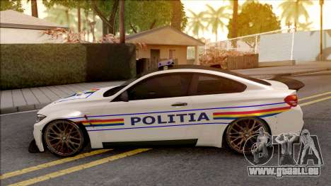 BMW M4 2018 Widebody Politia Romana für GTA San Andreas