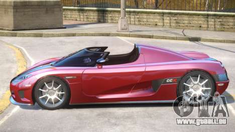 Koenigsegg CCX Roadster V1 pour GTA 4