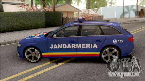 Audi RS4 Jandarmeria Romana pour GTA San Andreas