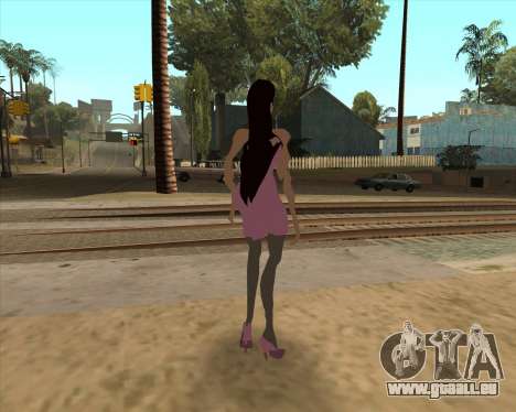 Scary woman in pink dress für GTA San Andreas