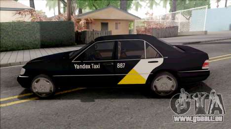 Mercedes-Benz S600L W140 Yandex Taxi Black pour GTA San Andreas