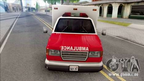 HD Decal for Ambulance für GTA San Andreas