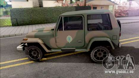 Mesa Jeep Vesao Exercito Brasileiro pour GTA San Andreas