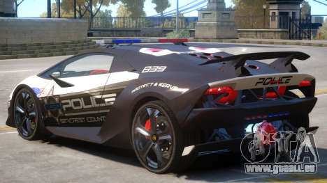 Lamborghini Sesto Police V1.1 pour GTA 4