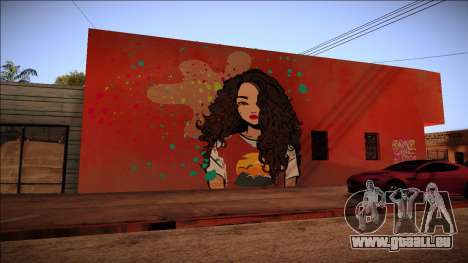 Graffiti-eine Brünette für GTA San Andreas