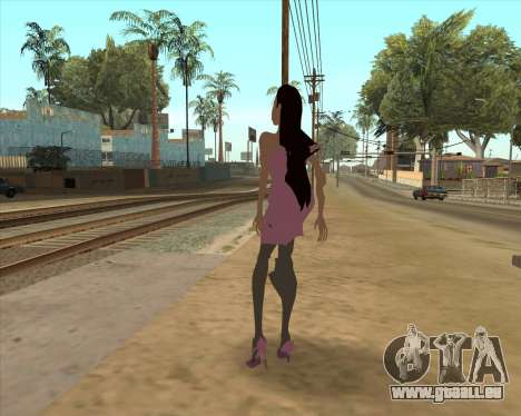 Scary woman in pink dress für GTA San Andreas