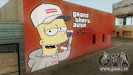 Bart Simpson Mural (GTA The Simpsons) für GTA San Andreas