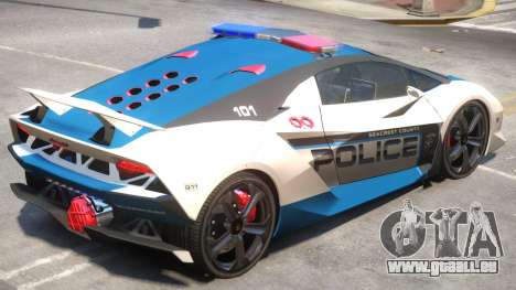 Lamborghini Sesto Police V1.4 pour GTA 4