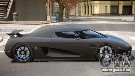 Koenigsegg CCXR Carbon pour GTA 4