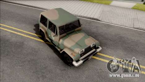 Mesa Jeep Vesao Exercito Brasileiro pour GTA San Andreas