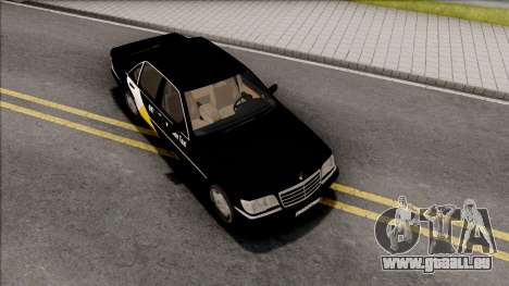 Mercedes-Benz S600L W140 Yandex Taxi Black pour GTA San Andreas