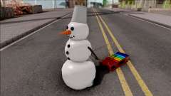 Snowman With Sled für GTA San Andreas
