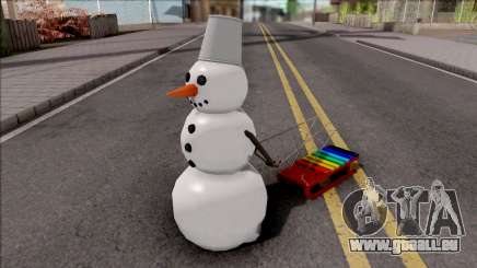 Snowman With Sled pour GTA San Andreas