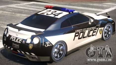 Nissan GTR Police für GTA 4