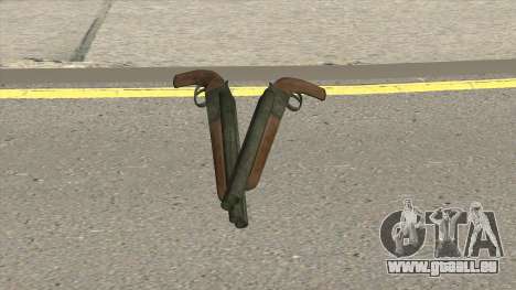 Double Barrel Shotgun GTA V (Green) pour GTA San Andreas