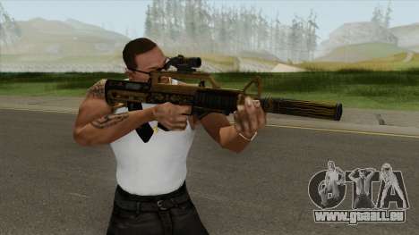 Bullpup Rifle (Three Upgrade V3) Main Tint GTA V pour GTA San Andreas