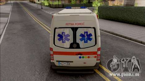 Mercedes-Benz Sprinter Ambulans Hitna Pomoc pour GTA San Andreas
