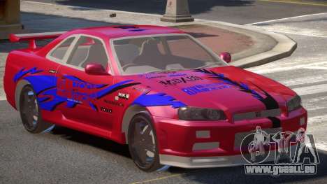 Skyline GT-R34 V1.0 PJ1 für GTA 4