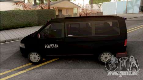 Volswagen Transporter T5 Policija pour GTA San Andreas