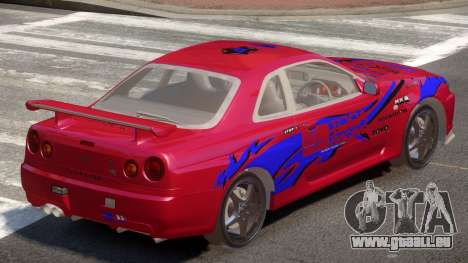 Skyline GT-R34 V1.0 PJ1 pour GTA 4