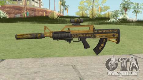 Bullpup Rifle (Three Upgrade V3) Main Tint GTA V pour GTA San Andreas