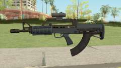 Bullpup Rifle (Scope V2) Old Gen Tint GTA V für GTA San Andreas