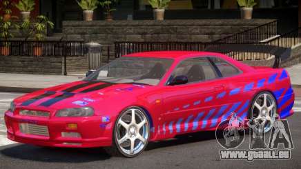 Skyline GT-R34 V1 PJ pour GTA 4