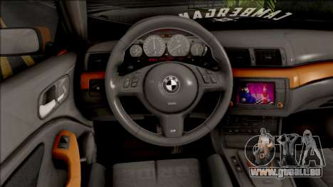 BMW 3-er E46 2000 Stance by Hazzard Garage v2 pour GTA San Andreas