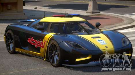 Koenigsegg Agera Police V1.2 pour GTA 4