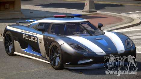 Koenigsegg Agera Police V1.1 pour GTA 4
