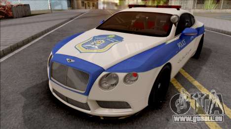 Bentley Continental GT Iranian Police v2 pour GTA San Andreas