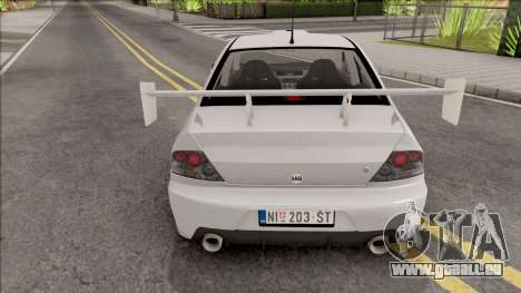 Mitsubishi Lancer Evolution VIII White pour GTA San Andreas