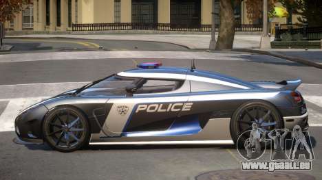Koenigsegg Agera Police V1.1 pour GTA 4
