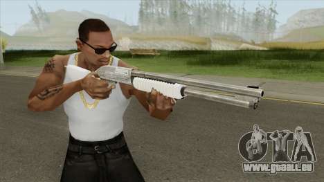 Pump Shotgun (White) für GTA San Andreas