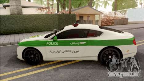 Bentley Continental GT Iranian Police für GTA San Andreas
