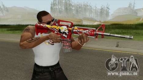 M4A1 (Flaming Skull) pour GTA San Andreas
