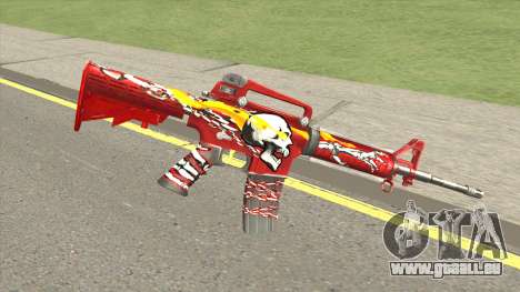 M4A1 (Flaming Skull) pour GTA San Andreas