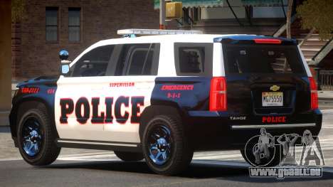 Chevrolet Tahoe Police V1.0 pour GTA 4