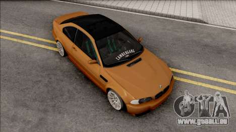 BMW 3-er E46 2000 Stance by Hazzard Garage v2 für GTA San Andreas