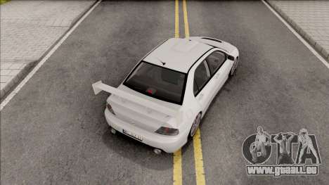 Mitsubishi Lancer Evolution VIII White pour GTA San Andreas