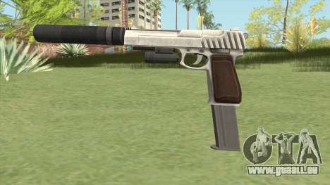 Pistol .50 GTA V (OG Silver) Full Attachments pour GTA San Andreas