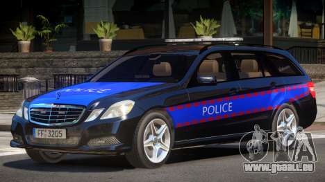 Mercedes E350 Police V1.0 pour GTA 4